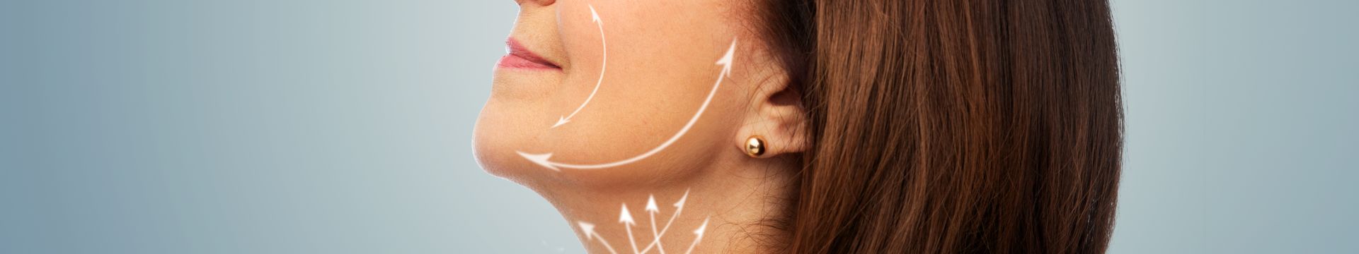 profile-senior-woman-with-face-lifting-arrows